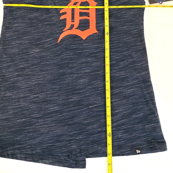NEW!! MLB Womens SIZE S Detroit Tigers Sleeveless Tank Top Blue Space Dye FLAW - Picture 11 of 13